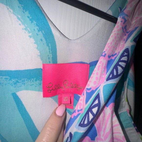 Beautiful long, Lily Pulcher dress gently used - Picture 3 of 5